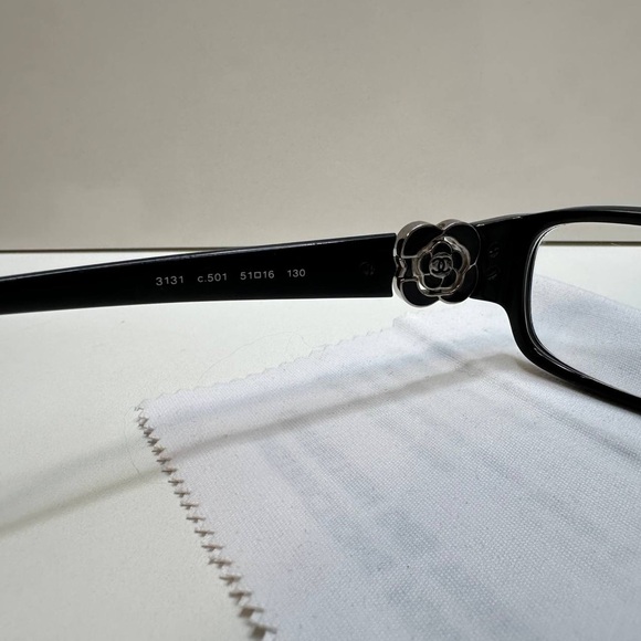 🌹 Chanel 3131 Black Eyeglasses Frames with Camellia Logo – Timeless Elegance 🌹 - Picture 6 of 9